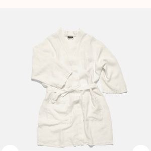 Brooklinen Linen Robe, sky blue, one size